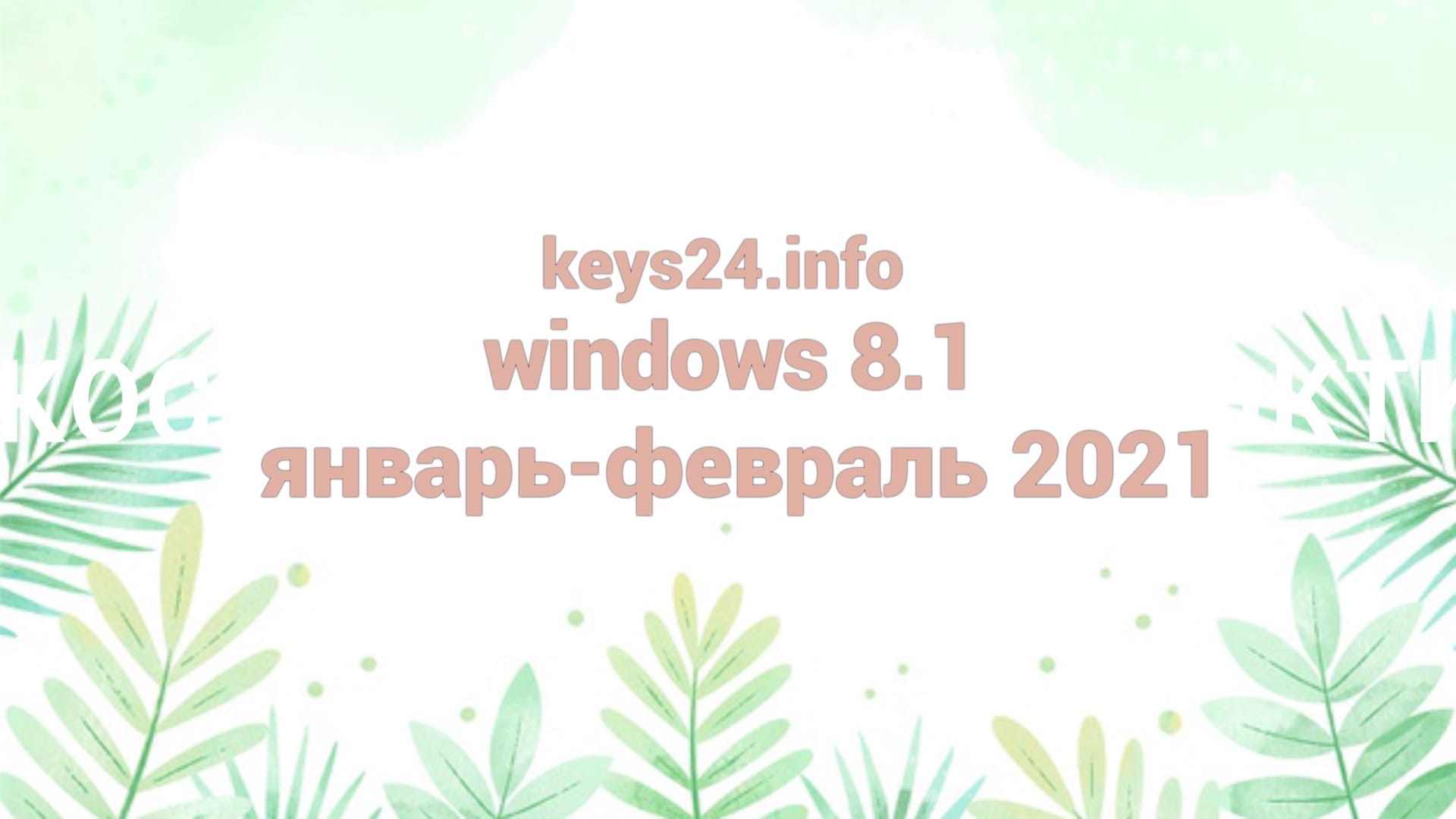 windows 8.1 yanvar-fevral 2021