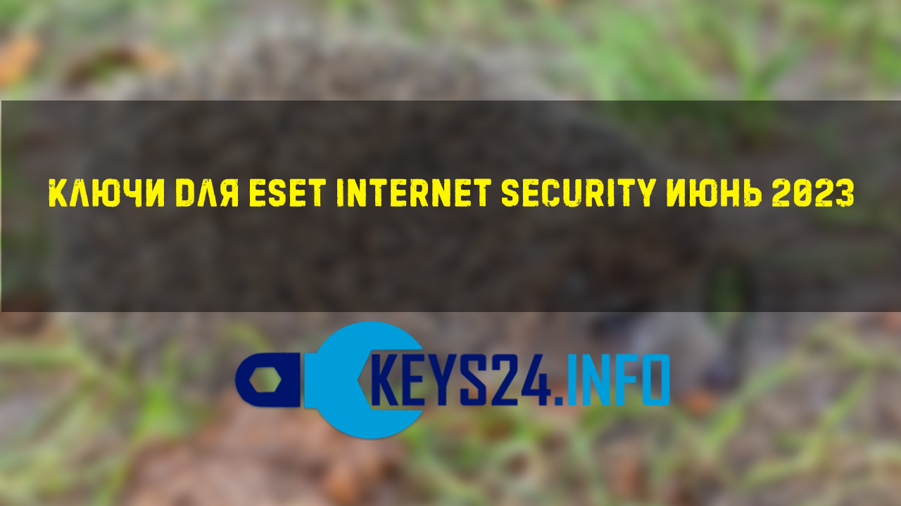Ключи для ESET Internet security Июнь 2023